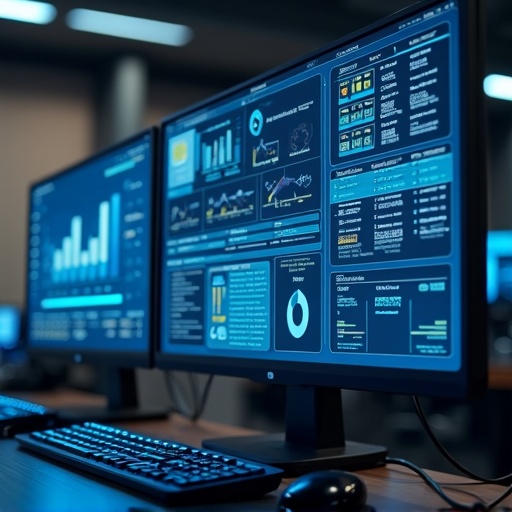 Monitoring dashboard on multiple screens